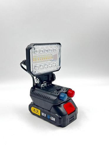 ağ işıq: 🔦 Yüksək Güclü LED İş İşığı – 18V Li-ion Akkumulyatorlu Təmir — 2