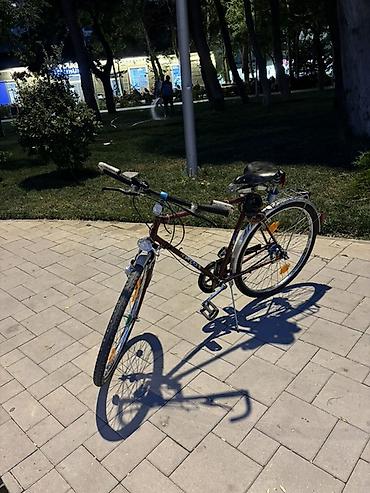 Velosipedlər: Şəhər/şosse tipli klassik velosiped - Rəng: tünd bordo (metal — 2
