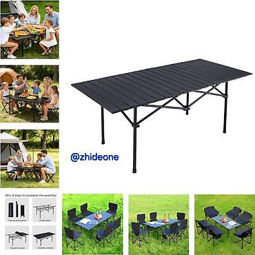foldable table: Складной стол и стул для улицы, портативный стол для пикника, стол для — 6