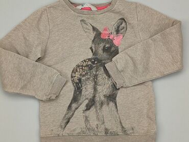 dziecięcy sweterek bez kołnierza: Bluza, H&M, 5-6 lat, 110-116 cm, stan - Dobry