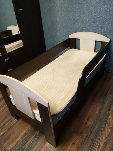 детская кроватка от 3 х лет: Кровать дошкольника с 3 до 7 лет. Б.у. 150×70см. ЛДСП. Состояние