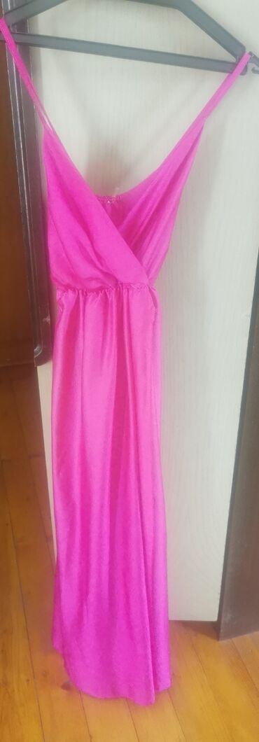 pliš plisane haljine: M (EU 38), color - Pink, Evening