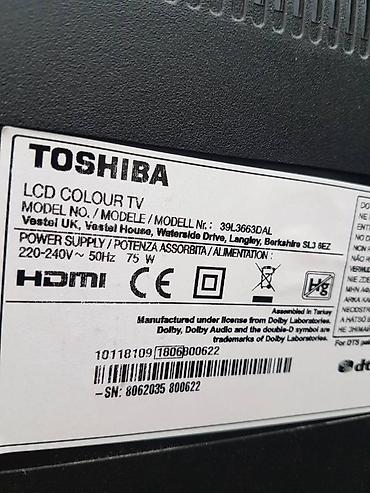 Televizori: Toshiba LCD TV 39L36363DAL – 39” (99 cm) Ključne karakteristike: - — 6