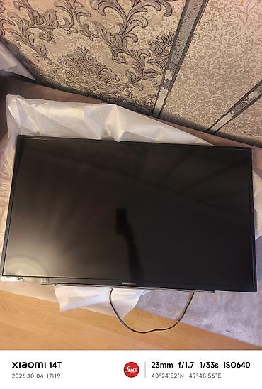 ses guc: Grundig LED televizor - Ekran: Təxminən 40–43 düym (şəkillərdə — 4
