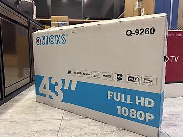 Televizor QUICKS 📺 QUICKS Q-9260 – 109 Ekran Smart Android TV ✨