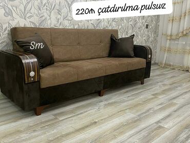 Divanlar: Di̇van-kravat, Yeni, Açılan, Bazalı, Vеlur parça, Şəhərdaxili pulsuz çatdırılma — 2