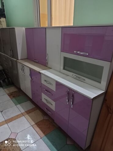 кухня мдф: Продаю кухонные гарнитуры фиолетовая 2 м цена со столешницей 30.000