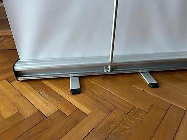 Reklamiranje, štampanje: Roll-up baner sa grafikom kafe – Fujitsu - Prenosivi roll-up stojni — 4