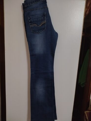 брендовые джинсы женские: Клеш, Турция, Средняя талия