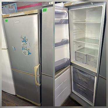 soyuducu kompressoru: İki kameralı soyuducu. Gümüşü rəngdə korpuslu modeldir. Yuxarı hissə — 1