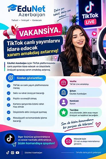 iş elanları 2023 bakı tap az: SMM menecer tələb olunur, İstənilən yaş, Təcrübəsiz — 1