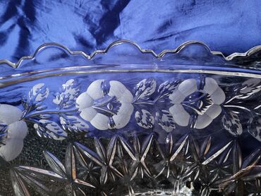 Činije: Cinija nova veca kristal Zajecar 70te. Cinija kristal,led — 11