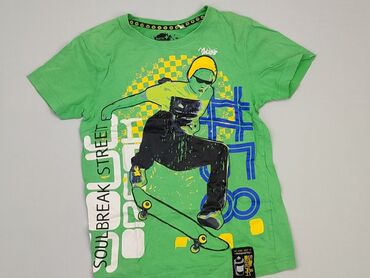 koszulka w panterke: Koszulka, 10 lat, 134-140 cm, stan - Dobry