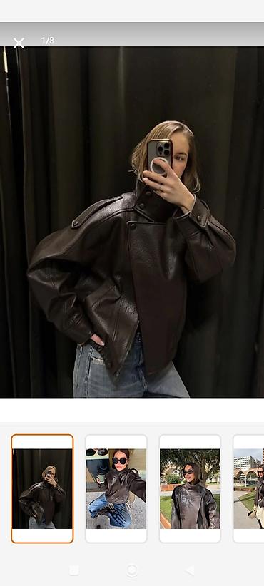 deri kurtkalar: Dəri kurtka, Zara, XL — 1