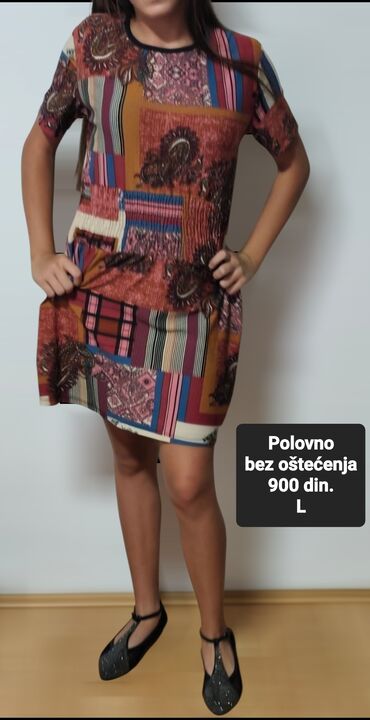 Haljine: 0101 Brand L (EU 40), bоја - Šareno, Kratkih rukava
