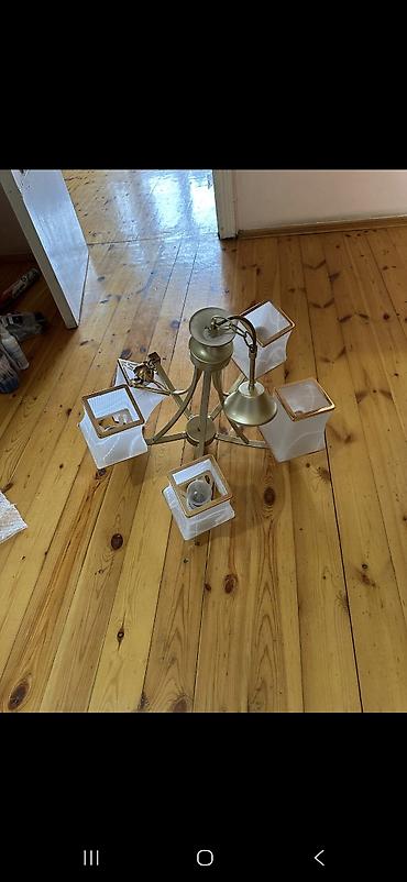 İşıqlandırma: Çılçıraq, 5 lampa, Metal — 1