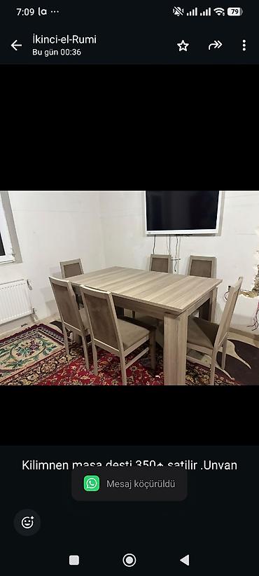 Kilimnen masa desti 350₼ satilir .Unvan Xocasen &Rumi lalafo.az -da Kilimnen masa desti 350₼ satilir .Unvan Xocasen &Rumi