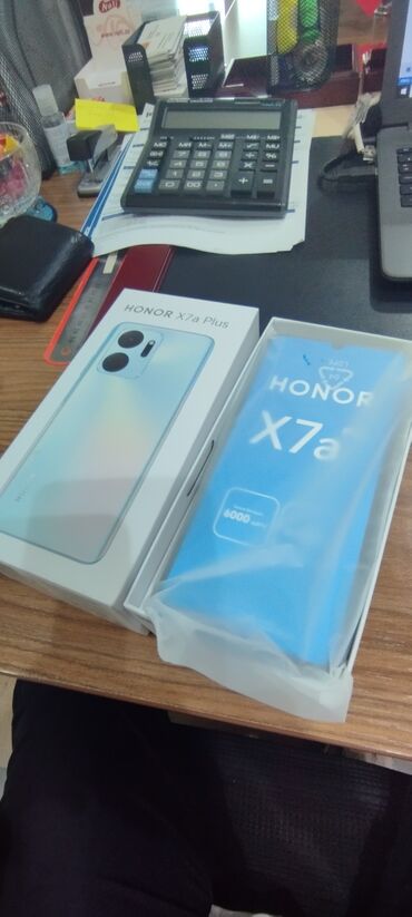 90 fps telefon: Honor X7a, 128 ГБ, цвет - Синий, С документами