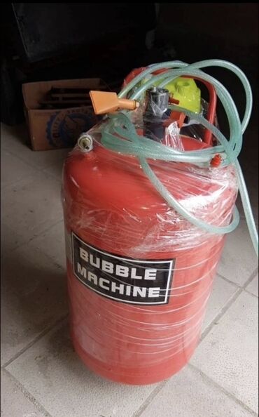 Toxumlar: Bubble Machine – Köpük generatoru - Qırmızı rəngli, silindr formalı
