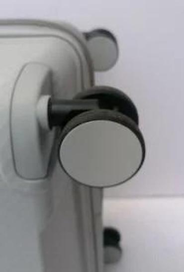 Putni koferi i torbe: Tvrdi kofer na točkiće – sivi - Materijal: izdržljiva tvrda školjka — 15