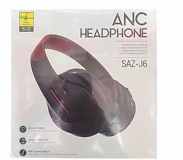qulaqciq: SAZ-J6 ANC Headphone 📌 PZX SAZ J6 Qulaqlıq ⚡ Bluetooth 5.0 🔇 ANC — 1