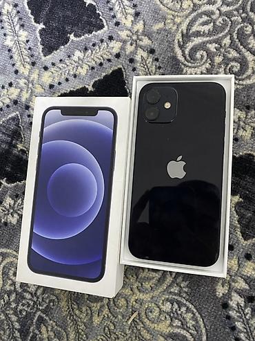 менять номер ошка: IPhone 12, Б/у, 64 ГБ, Black Titanium, Защитное стекло, Чехол, Коробка, 76 % — 2