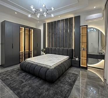 metbex mebeleri: Müasir yataq otağı dəsti – premium dizayn Tərkibi: - King-size ölçülü — 1