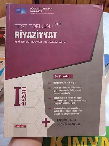 Testlər: Riyaziyyat test toplusu 1ci hissə — 1