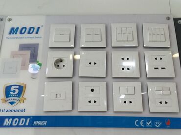 smart açar: MODI elektrik yuvaları və açarları. Müxtəlif növ yuvalar və düymələr