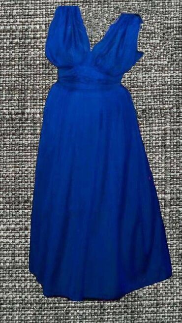 размер 48 50 платье: Костюм - юбка и блузка - цвет электрик, размер 48 -50