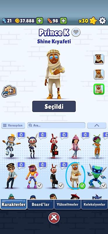 pubg hesab satışı random: Subway Surfers hesabı – Prince K (Shine Kıyafeti) + geniş kolleksiya — 3