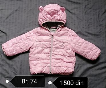 ps lanene pantalone: Komplet jakni/prsluka za devojčicu – veličina br. 74 - Crvena lagana — 7
