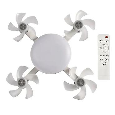tavan sərinkeş: 4 Qanadlı 20 Pərli Pultlu Tavan sərinkeşi + LED Lampa . ❄️ Sərinlik — 5