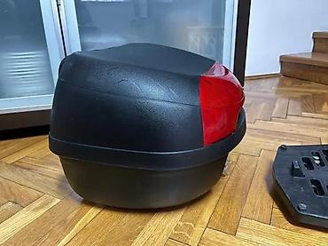 punjac za akumulator cena: Univerzalni kofer za motor/skuter sa nosačem - Tvrda gornja kutija — 5