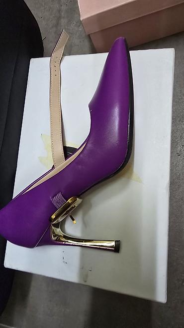obuca maras: Ženske elegantne štikle u ljubičastoj boji - Model: salonke sa — 5