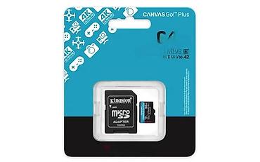 Memorijske kartice za kamere: Kingston Canvas Go! Plus microSD memorijska kartica 64 GB sa SD — 1