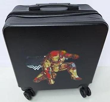Putni koferi i torbe: Set kofera sa motivom superheroja – 2 dela - Dizajn: crni kofer i — 27