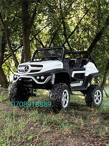 mercedes 140: Uşaq elektrik avtomobili Mercedes-Benz 4x4 ( rezin təkərlər və dəri — 5