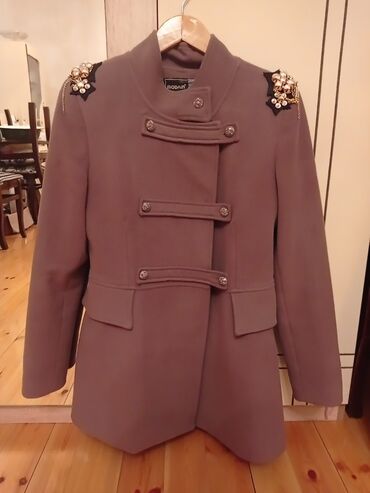 женские классические пальто: Palto L (EU 40), rəng - Boz