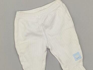 biala sukienka 128: Baby material trousers, 0-3 months, 56-62 cm, condition - Perfect