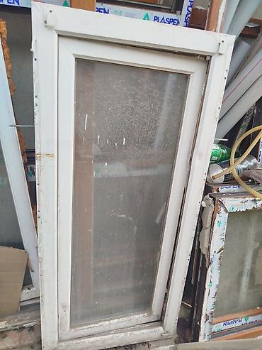 İşlənmiş İkiqat şüşə paketi Plastik pəncərə, Еni: 63 sm, Uzunluğu: 135 sm, Pulsuz quraşdırma