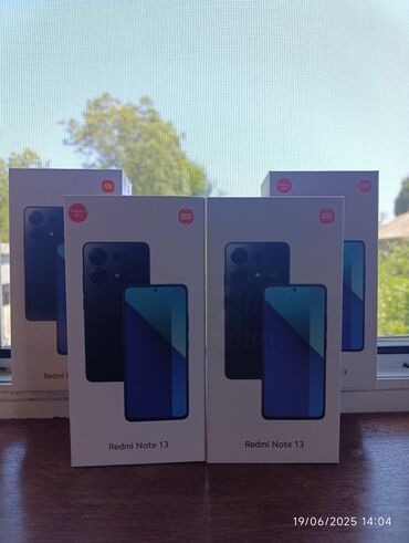 чехлы на повербанк: Xiaomi Redmi Note 13, 256 ГБ, цвет - Черный, 
 Гарантия, Сенсорный, Отпечаток пальца