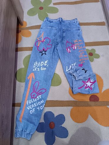 детские стрейчевые джинсы: Cinslər, Bershka, XS, rəng - Mavi