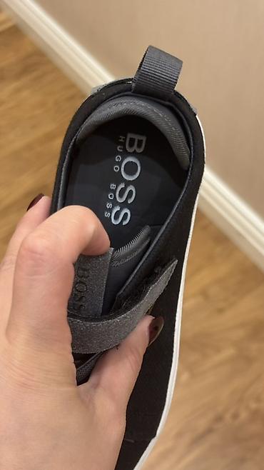 Krossovkalar: HUGO BOSS uşaq krossovkası -original - Rəng: qara üst, boz detal və — 3