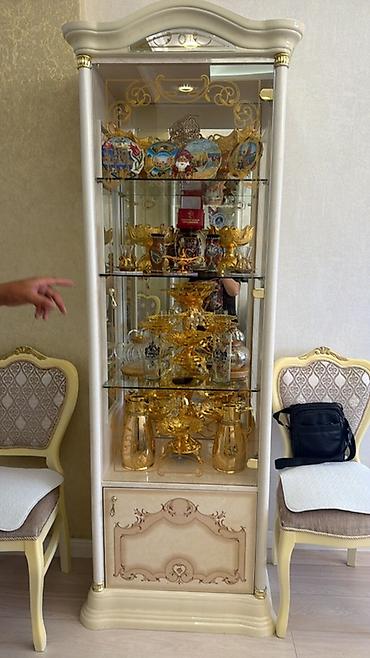 standing mirror: Гарнитур для гостиной в классическом стиле (цвет айвори/беж с — 1
