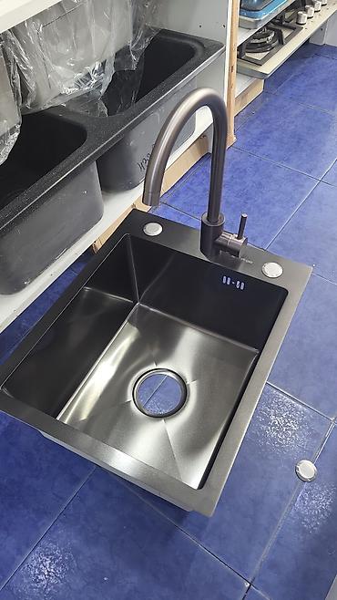 Santexnika: Mətbəx üçün paslanmayan polad lavabo - Material: yüksək keyfiyyətli — 4