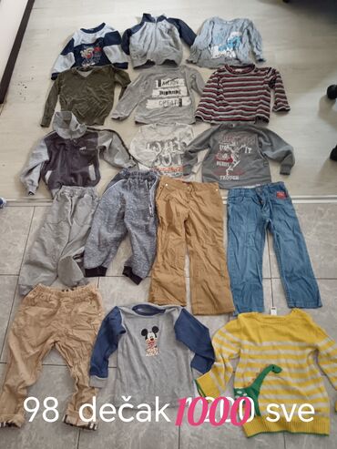 Paketi dečije odeće: Paket: Farmerke, Helanke, Košulje, Unisex — 20