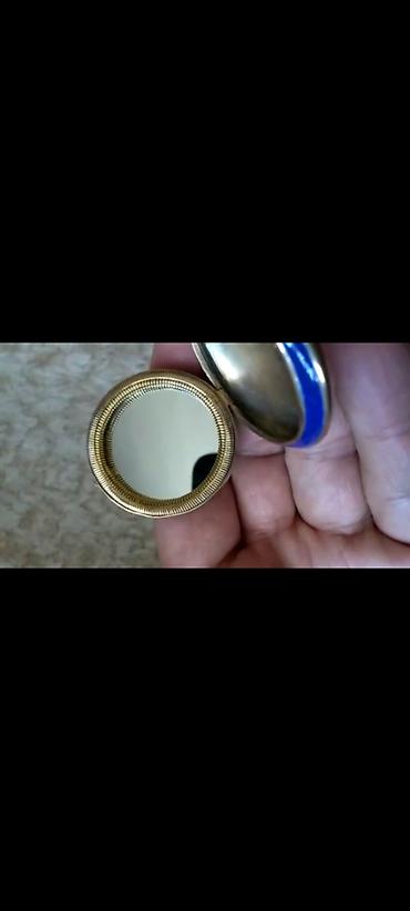 Kulonlar: Miniatür emalli medalyon – pişik təsvirli - Növbəli mavi kobalt — 7