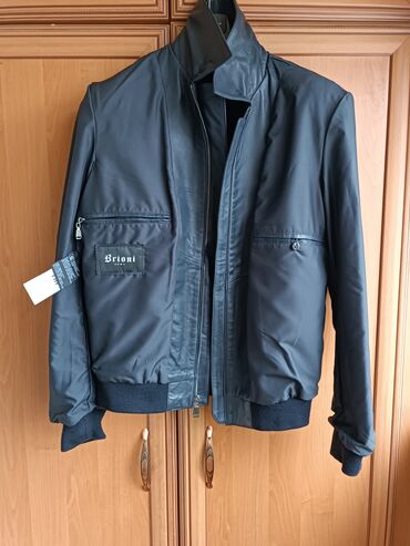коженная куртка мужская: Куртка 5XL (EU 50), цвет - Голубой