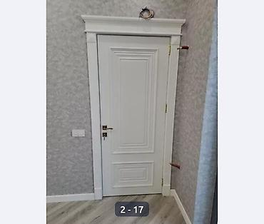 Klassik dizaynlı ağ otaq qapısı - Material: ağ rəngdə MDF/taxta
